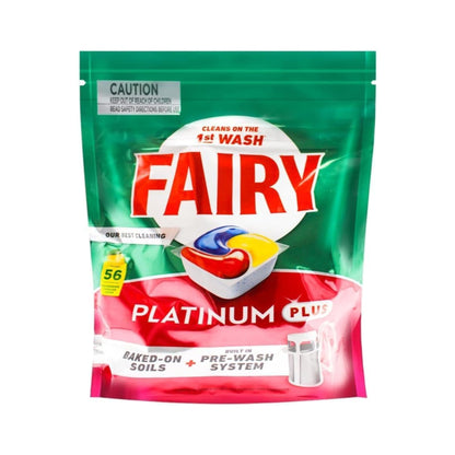 Fairy Platinum Plus Lemon Dishwasher Tablets 56 Pack