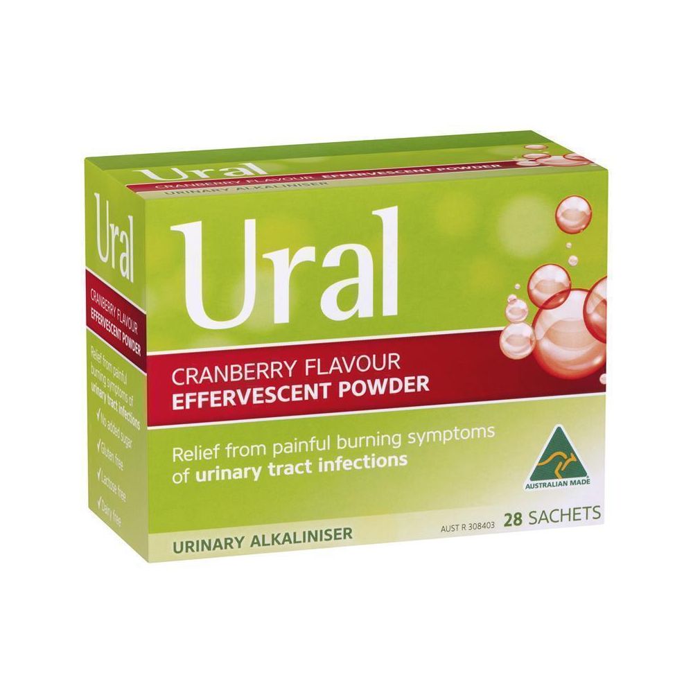 Ural Effervescent Powder Cranberry 28 Sachets