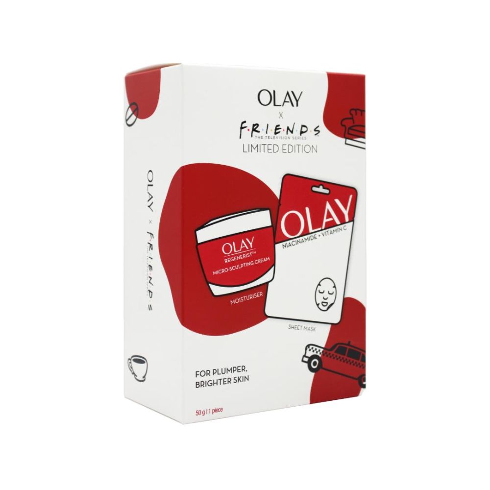 Olay X Friends Limited Edition (Micro Sculpting Cream + Niacinamide Vitamin C Face Mask)