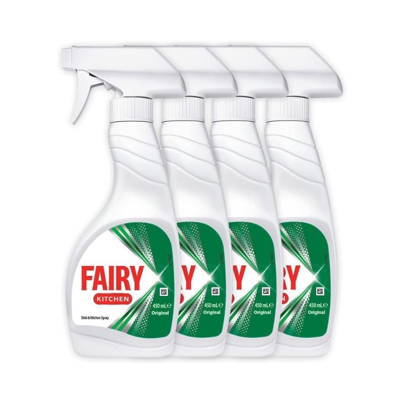 Fairy Original Dish and Surface Kitchen Spray 450ml x 4 Pack