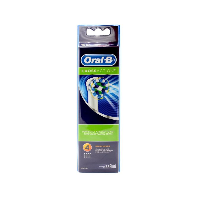 Oral-B CrossAction Electric Toohbrush Heads Refill 4 Pack