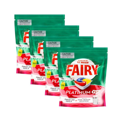 Fairy Platinum Plus Lemon Dishwasher Tablets 56 Pack