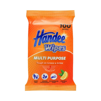 Handee Multi Purpose Cleaning Wipes Fresh Citrus Scent 100 Wipes