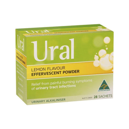Ural Effervescent Powder Lemon 28 Sachets