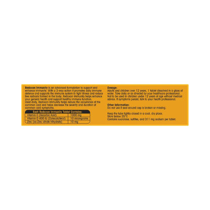 Redoxon Immunity Vitamin Blackcurrant Flavoured Effervescent Tablets - 45 Pack