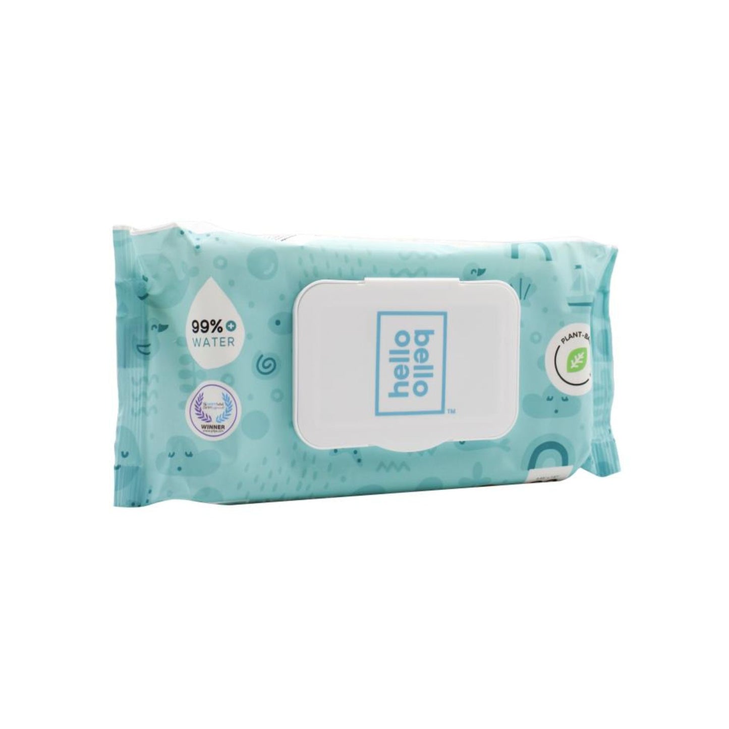 Hello Bello Premium Quality Baby Wipes 99% Water 360 Wipes (6 x 60 Pack)