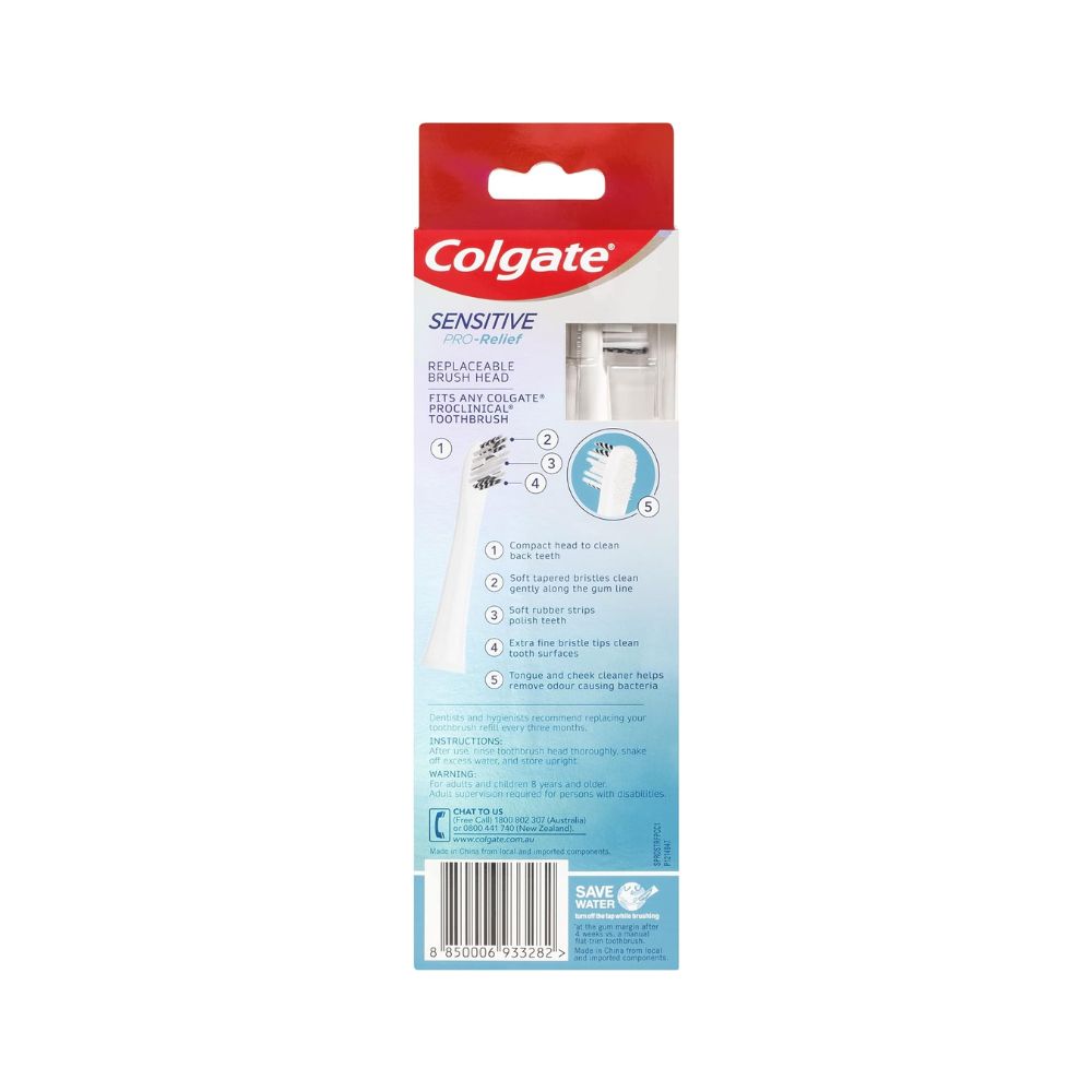 Colgate Sensitive Pro Relief Toothbrush Head 4 Pack