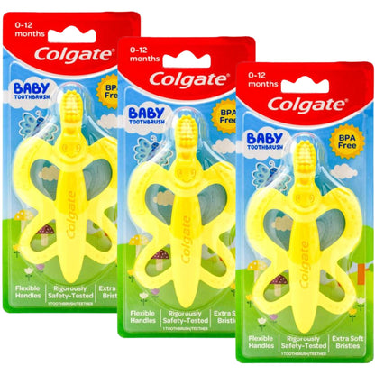 Colgate Baby Toothbrush Flexible Handles Extra Soft Bristles 1 Pack