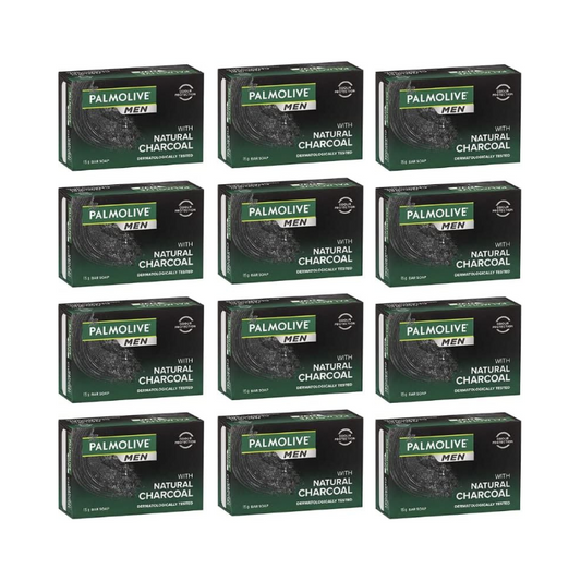 Palmolive Men Bar Soap with Natural Charcoal 115g x 12 Pack