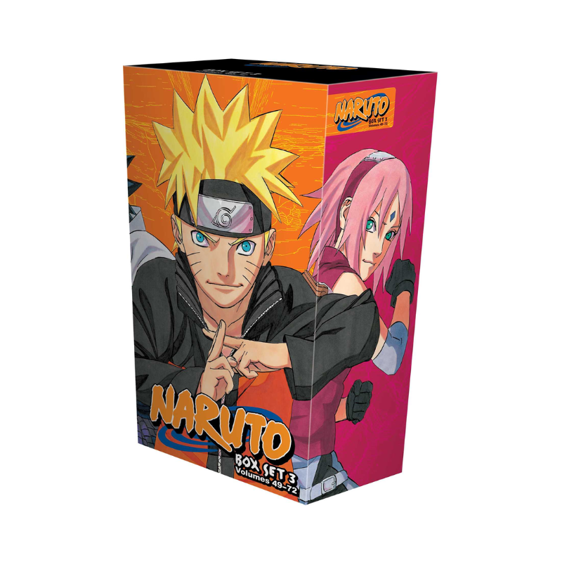 Naruto Box Set 3 Volumes 49-72 with Premium