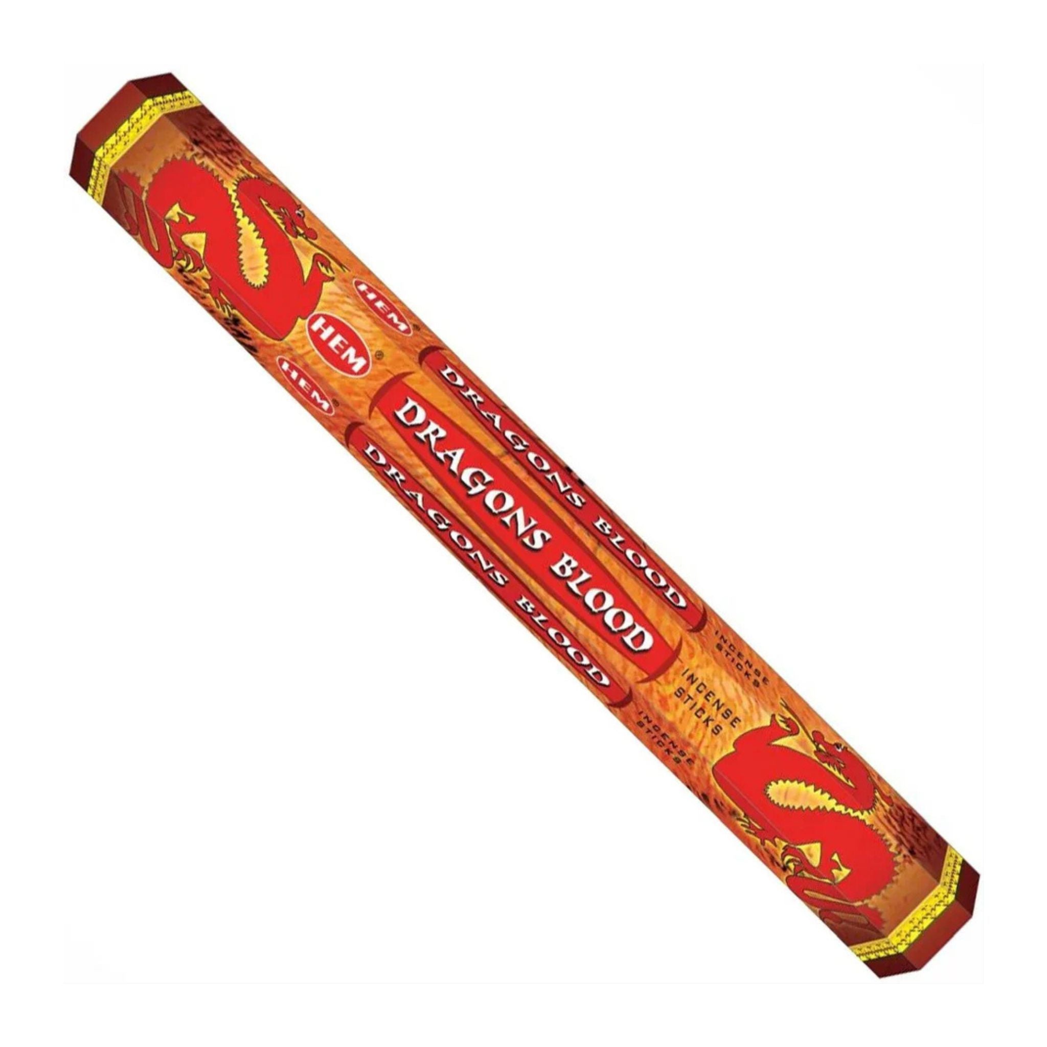 Pack of Dragon's Blood incense sticks on a white background