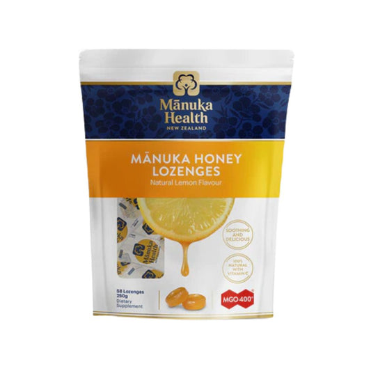 Manuka Health MGO 400+ Manuka Honey Drops with Lemon, 250 grams
