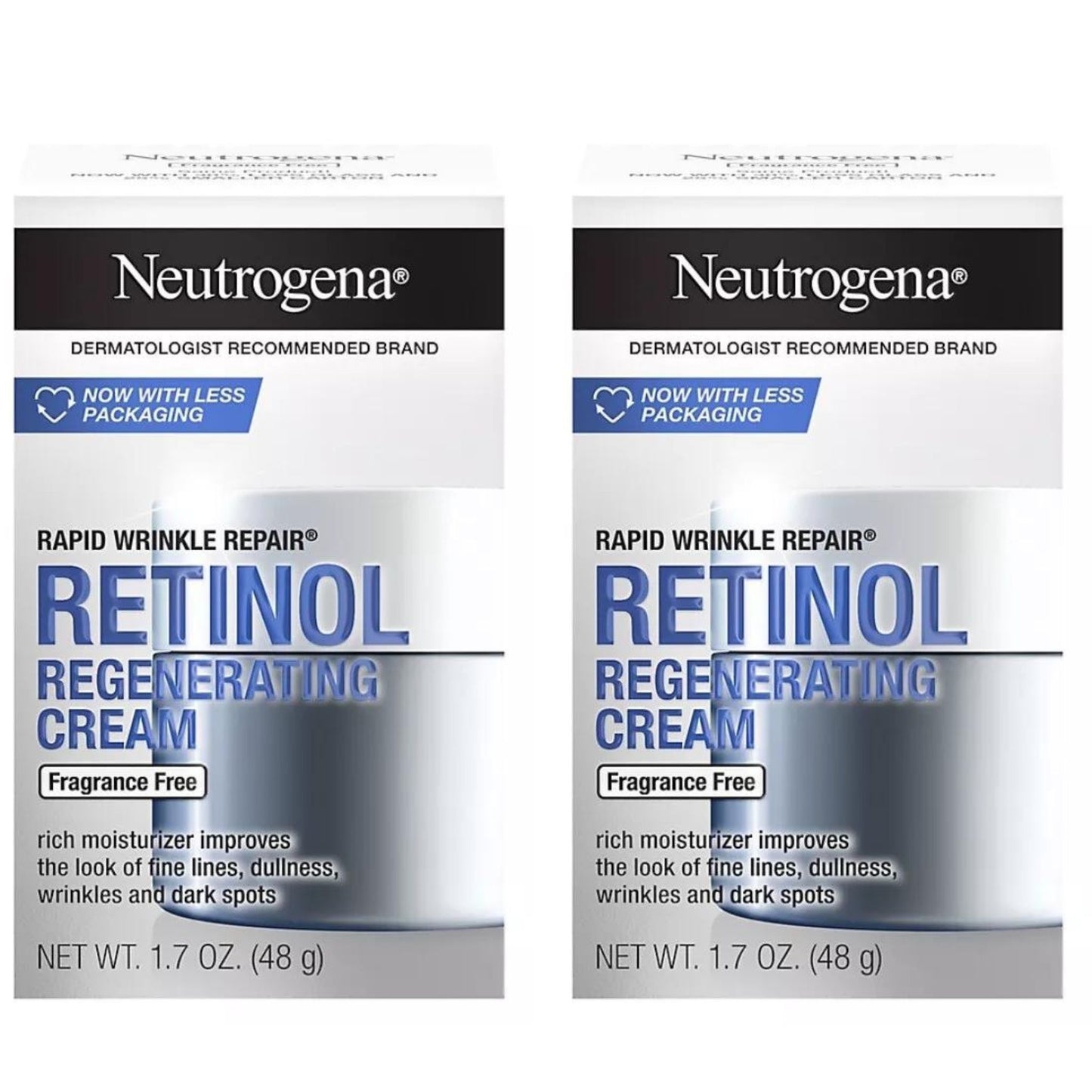 Neutrogena Rapid Wrinkle Repair Retinol Regenerating Cream Fragrance Free 48g