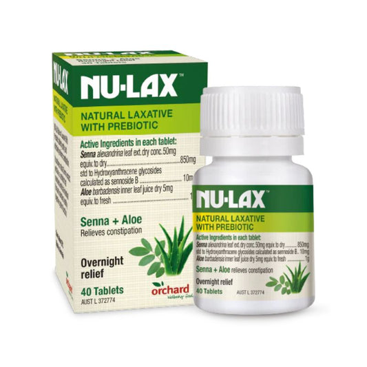 Nulax Natural Laxative With Prebiotic 40 tablets