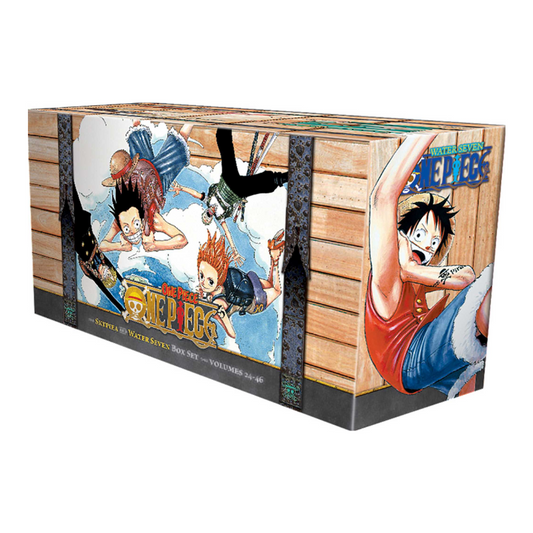 One Piece Box Set 2: Skypeia and Water Seven Volumes 24-46 with Premium