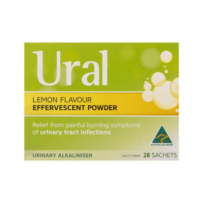 Ural Effervescent Powder Lemon 28 Sachets