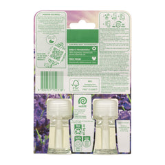 Packaged scented oil bottles with lavender design on the label