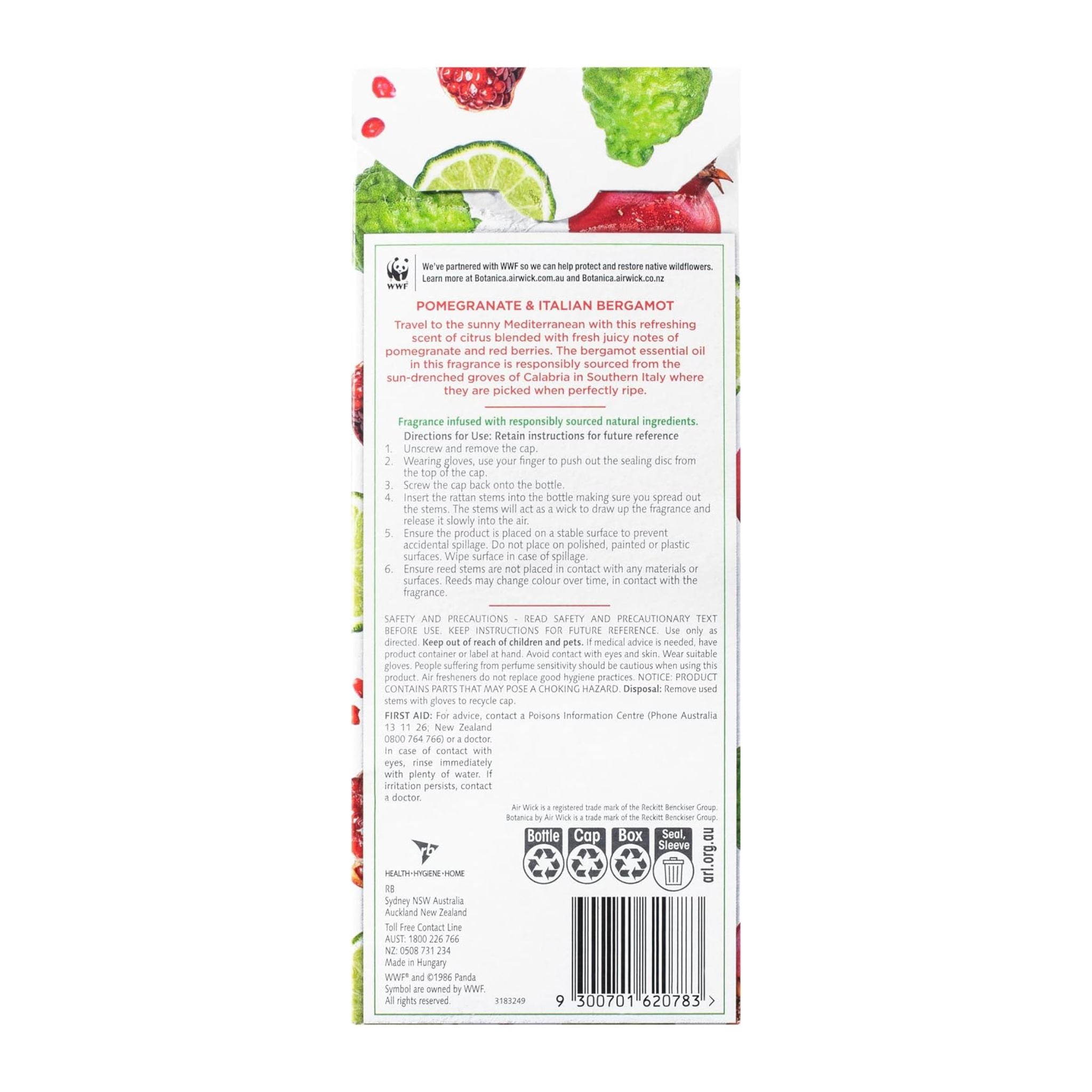 Back of a product packaging with text and graphics on a white background