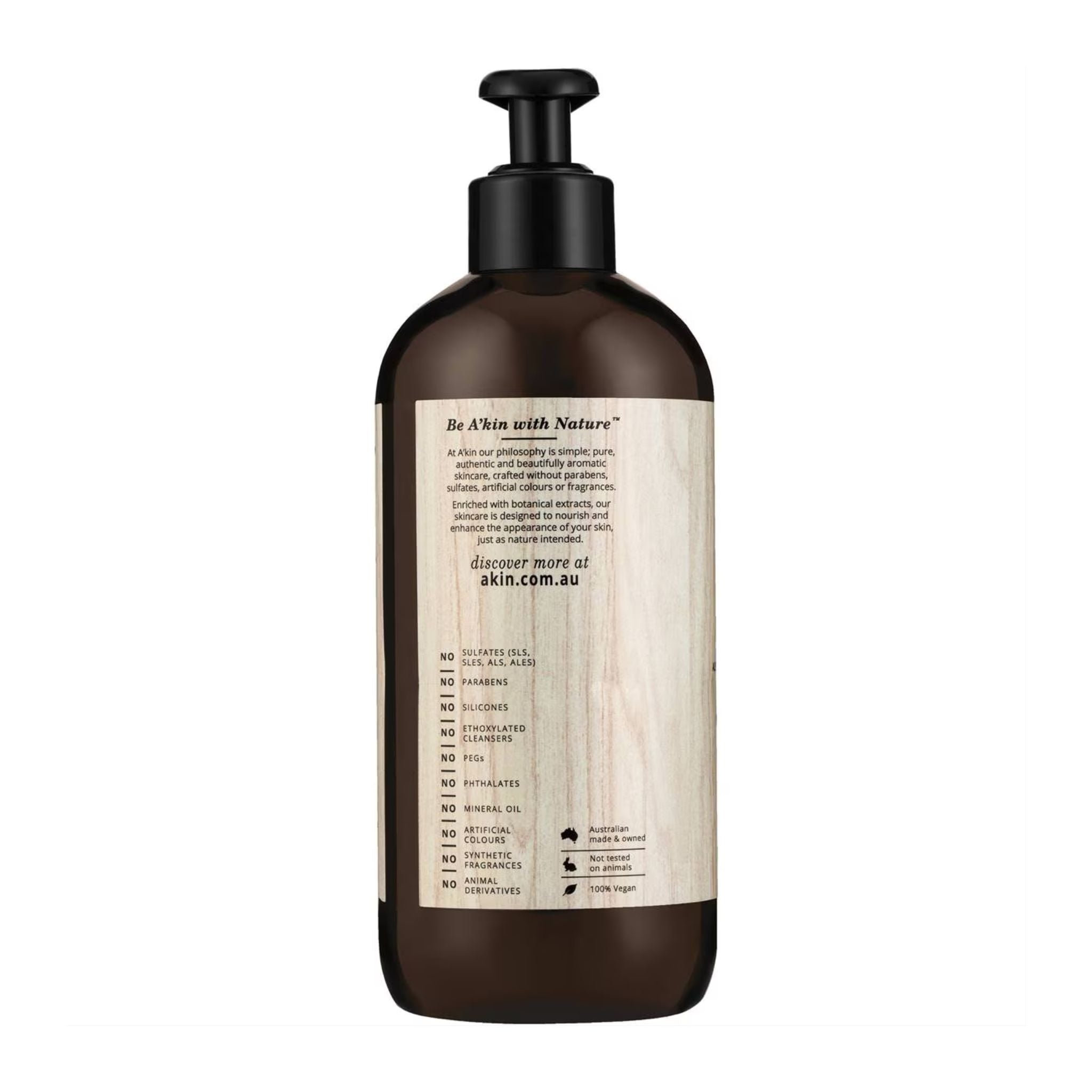Brown bottle with a label on a white background