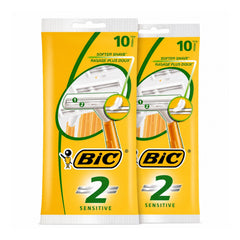 BIC 2 Sensitive Disposable Razors Twin Blade 20 Pack (2 x 10)