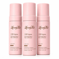 Loving Tan 2 HR Express Self-Tanning Mousse Ultra Dark 120ml Pack of 3