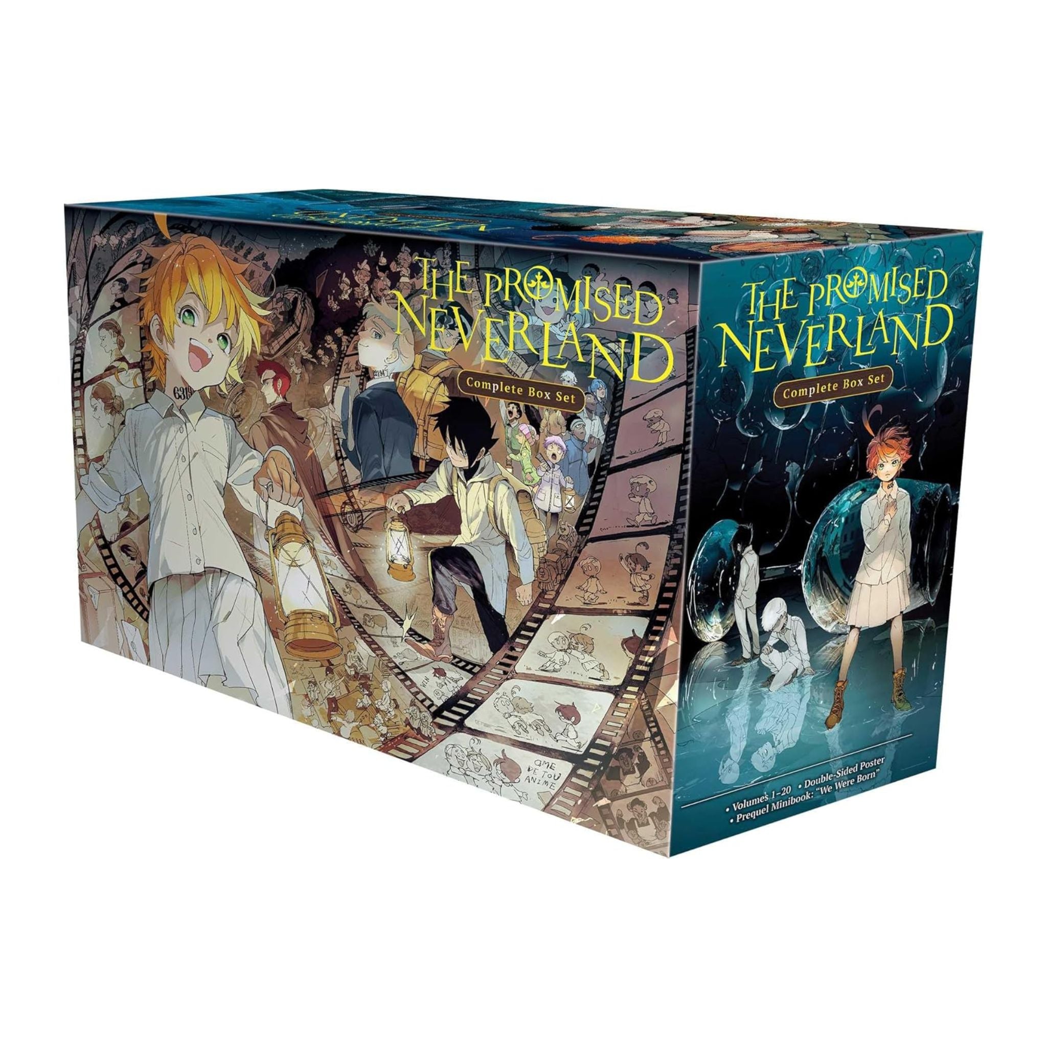 Box set of 'The Promised Neverland' on a white background