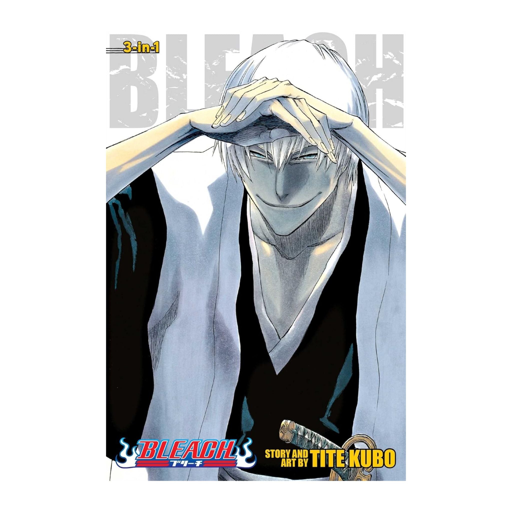 Cover of 'Bleach' manga with a character in traditional Japanese attire.