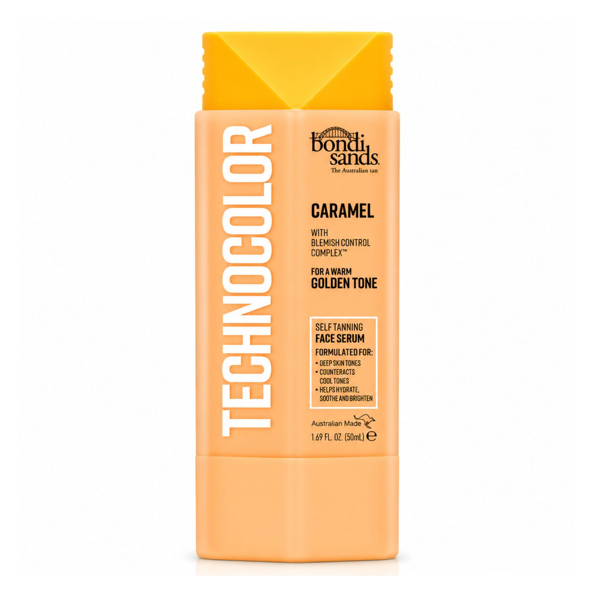 Bondi Sands Technocolor Caramel Self Tanning Face Serum 50ml front packaging view