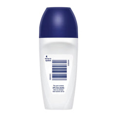 Deodorant bottle with blue cap on a white background
