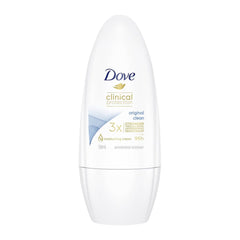 Dove deodorant roll-on bottle on a white background