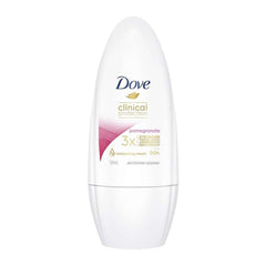 Dove deodorant roll-on bottle on a white background