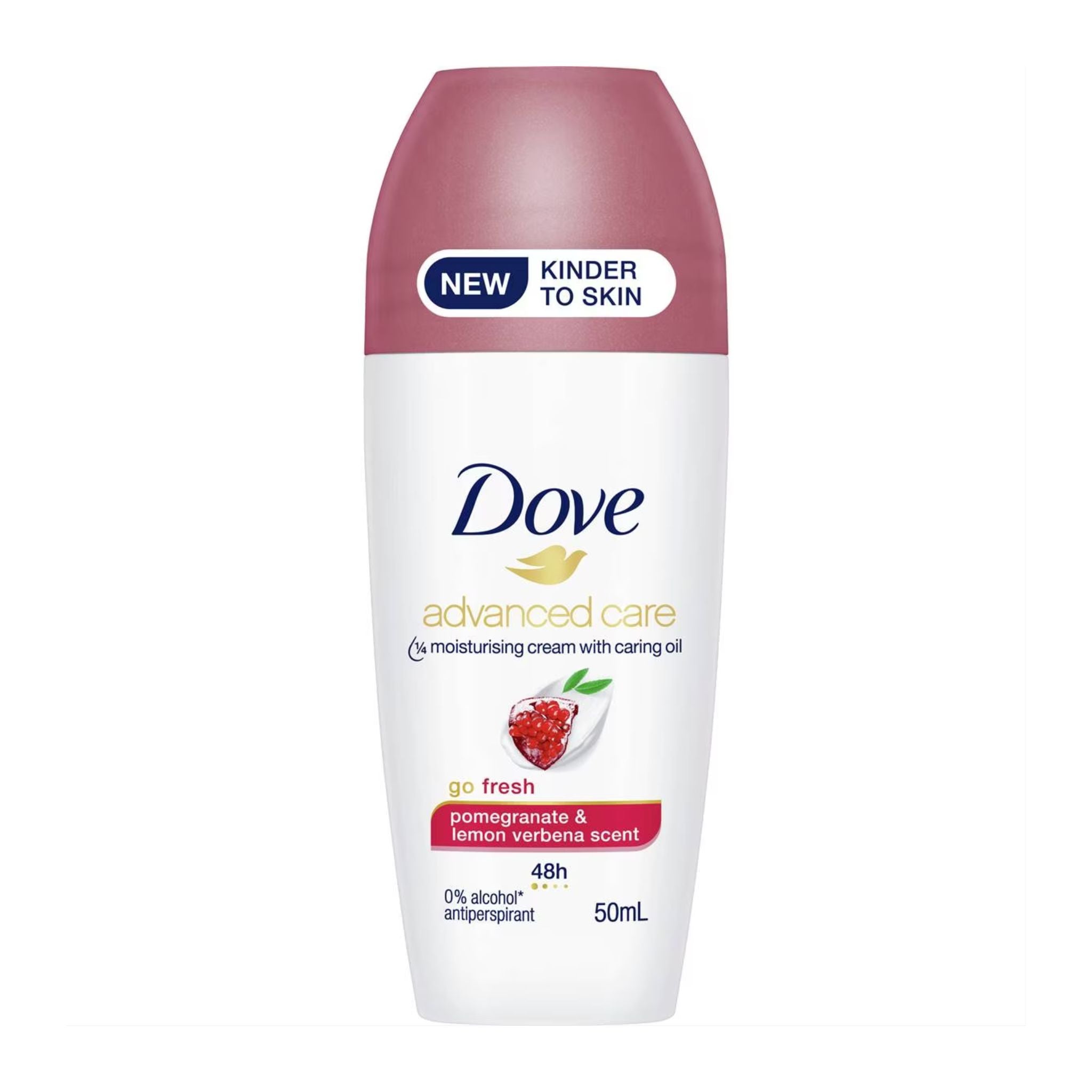 Dove advanced care antiperspirant deodorant bottle on a white background