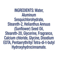 List of ingredients on a white background