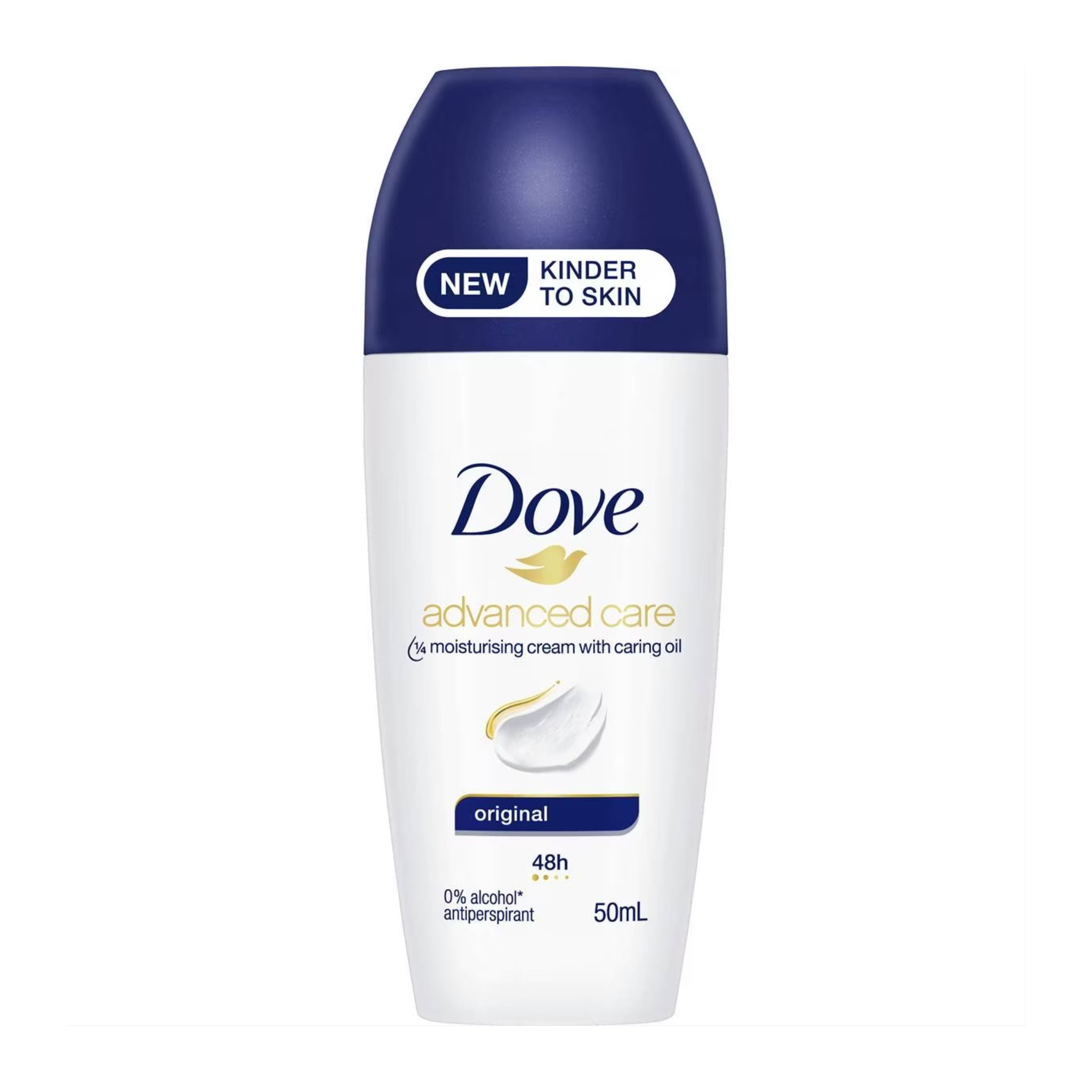 Dove advanced care antiperspirant deodorant bottle on a white background