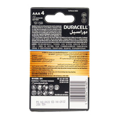 Duracell AAA battery package with black and orange design on a white background