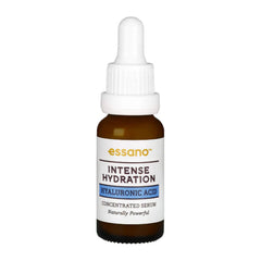 Essano Intense Hydration serum bottle with dropper on a white background