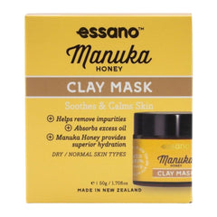 Essano Manuka Honey Clay Mask packaging on a white background