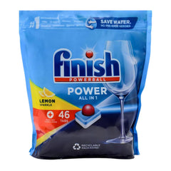 Finish Powerball All In 1 Lemon Sparkle 5 x 46 Pack – Side Angle View