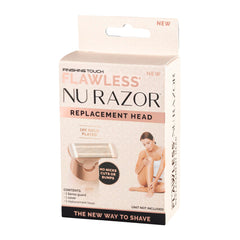 Nu Razor replacement head packaging on a white background