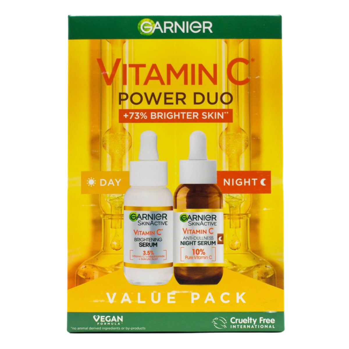 Garnier Vitamin C Power Duo value pack with day and night serums