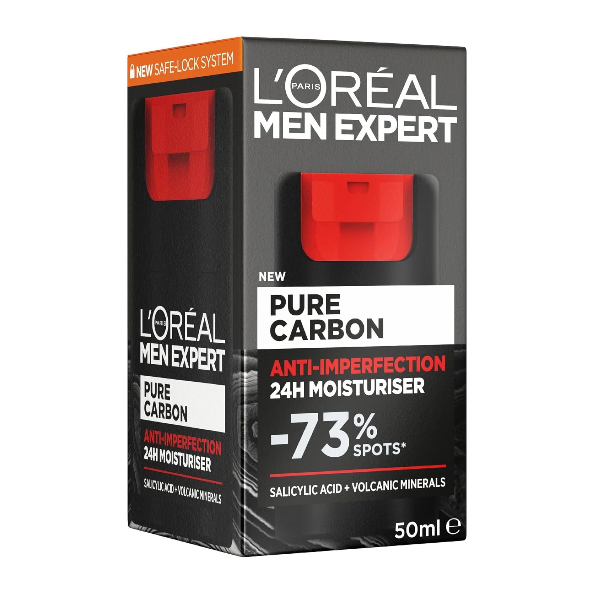 L'Oreal Men Expert Pure Carbon moisturizer packaging on a white background