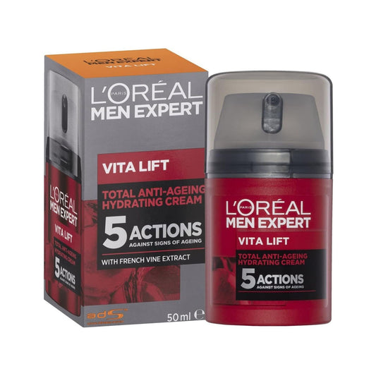 Front packaging of L'Oréal Men Expert Vita Lift 5 Moisturiser