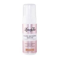 Loving Tan Deluxe Bronzing Mousse bottle on a white background