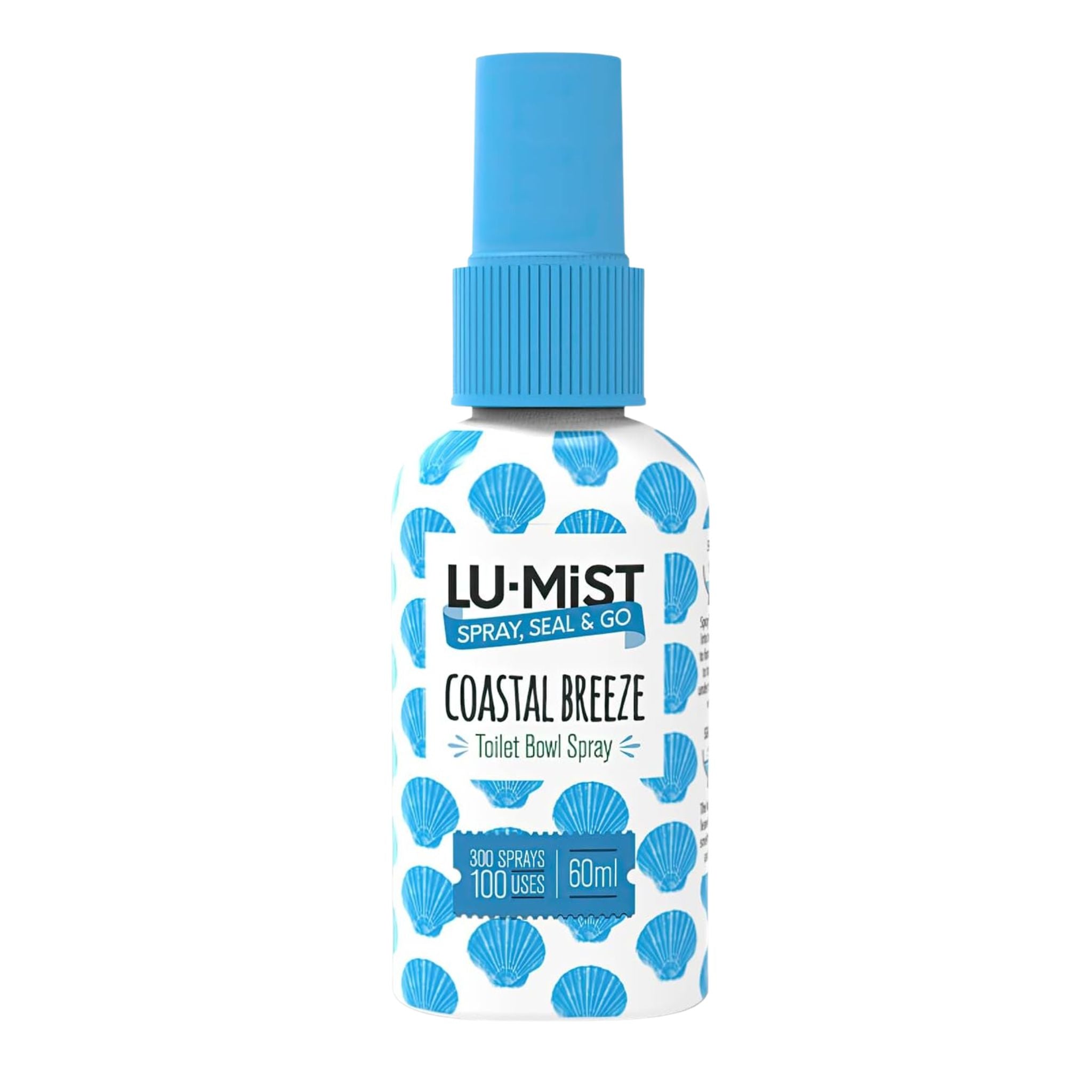 Lu-Mist Coastal Breeze toilet bowl spray bottle on a white background