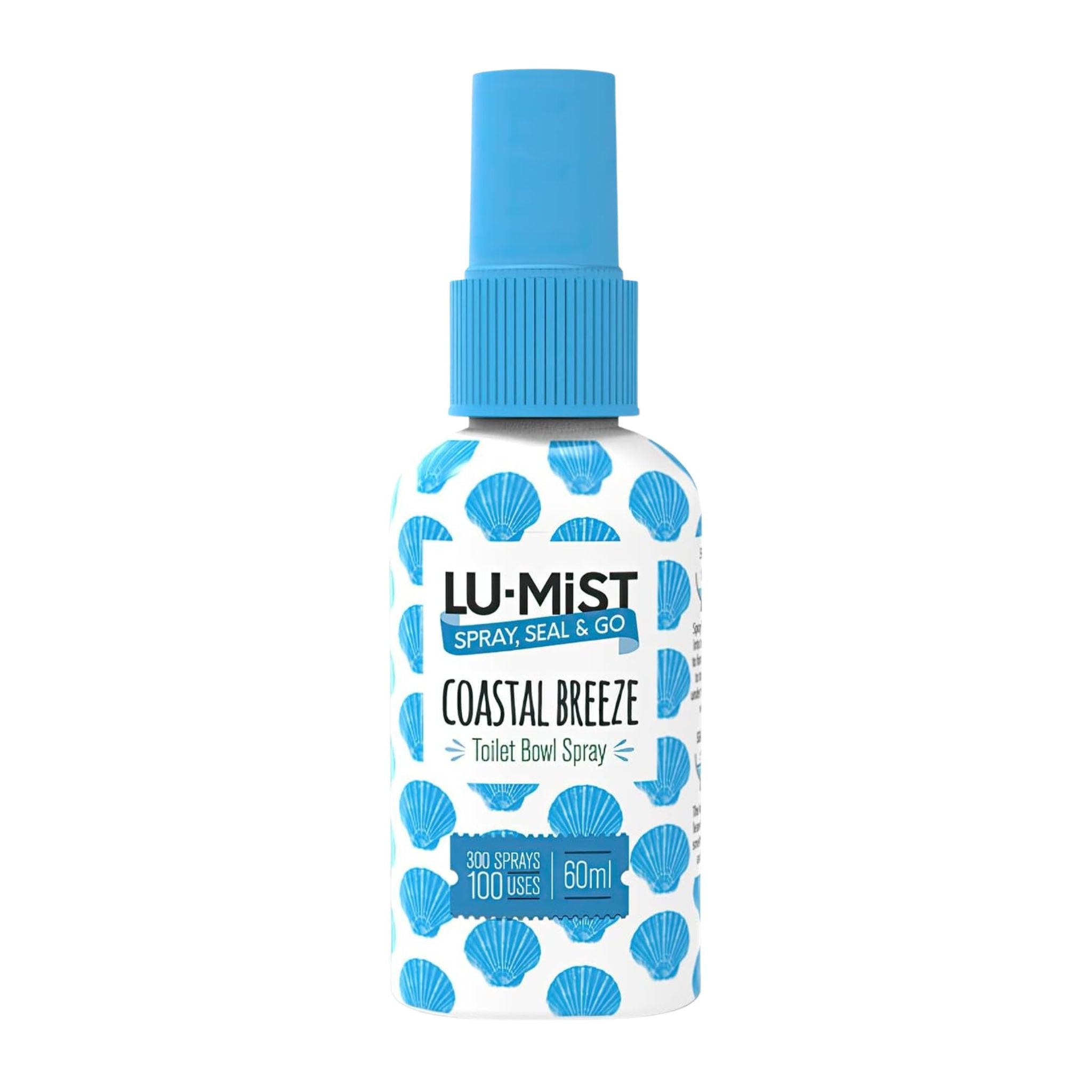 Lu-Mist Coastal Breeze toilet bowl spray bottle on a white background