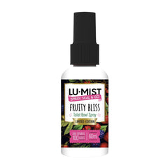 Lu-Mist Fruity Bliss toilet bowl spray bottle on a white background