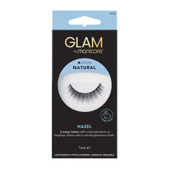 Manicure Glam false eyelashes packaging on a white background