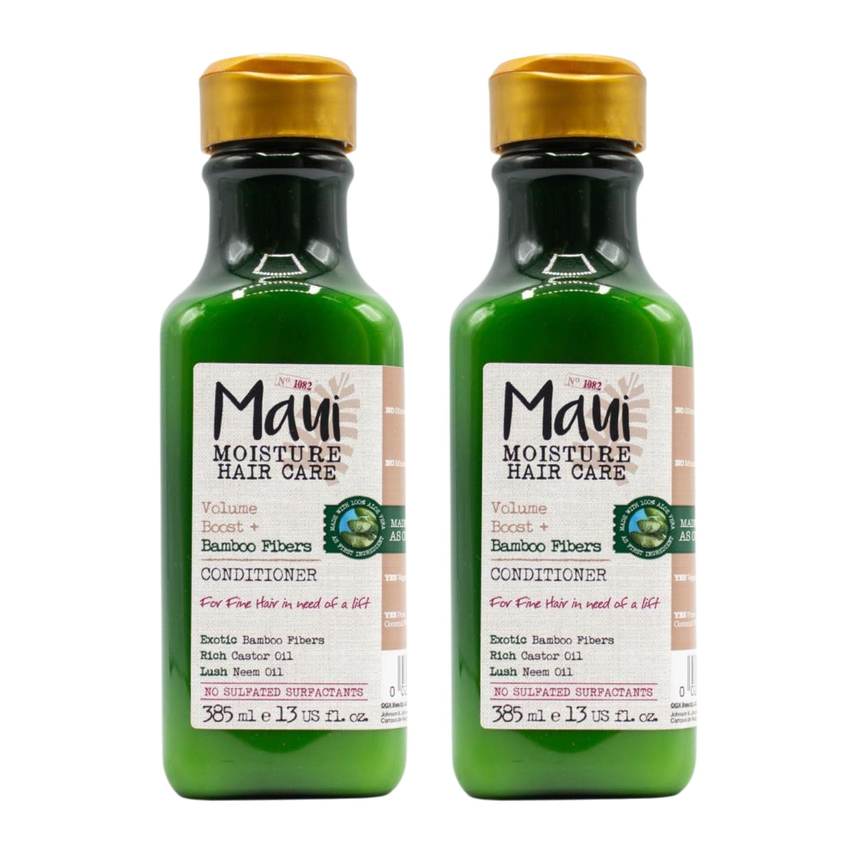Maui Moisture Strength & Anti-Breakage + Bamboo Fibers Shampoo 2 Pack bottles