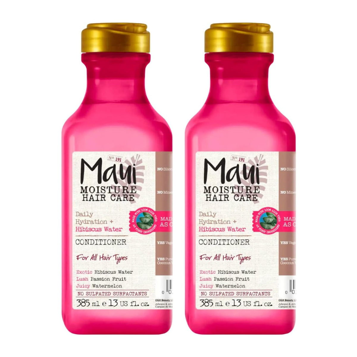 Maui Moisture Hibiscus Water Conditioner 2 Pack bottles