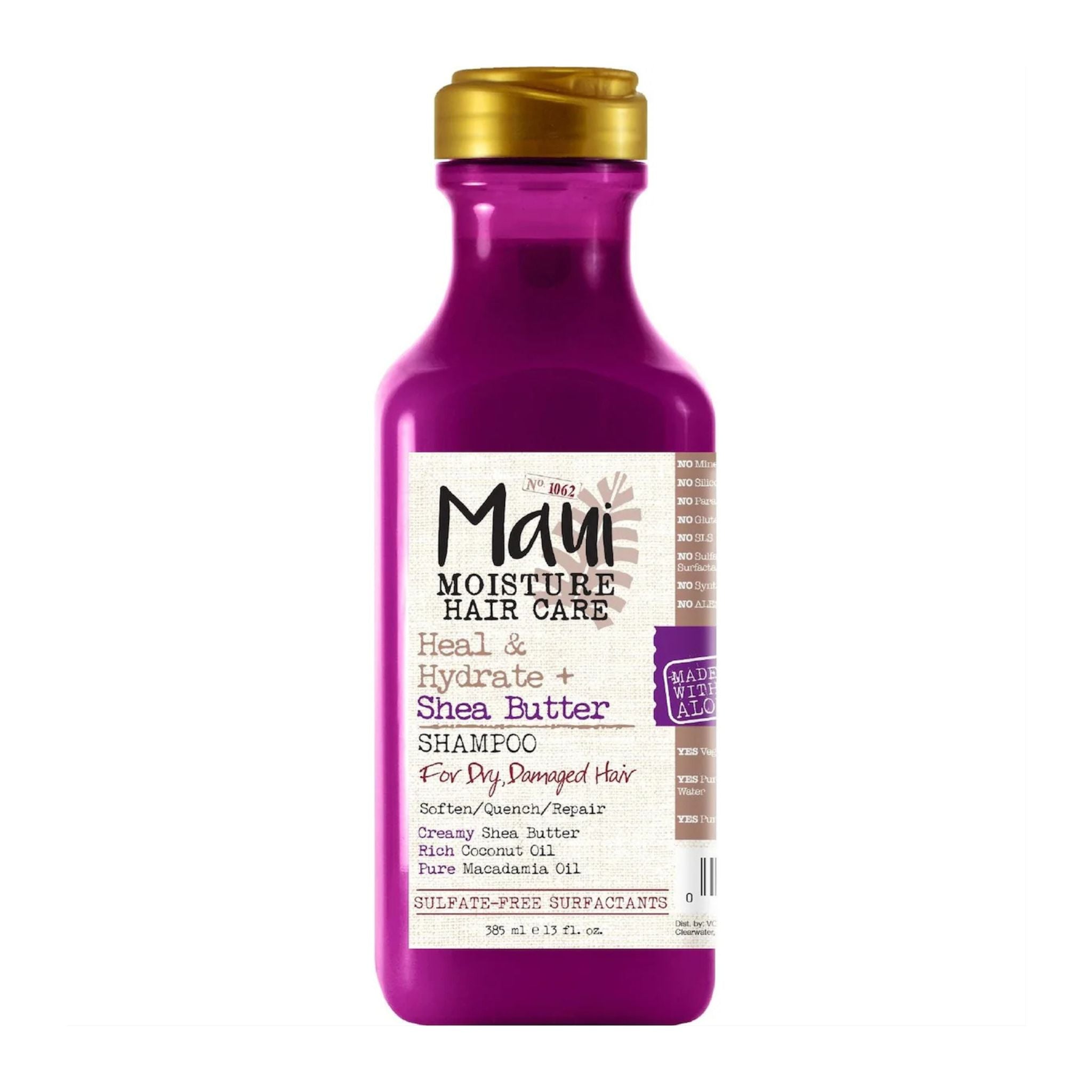 Maui Moisture Heal & Hydrate + Shea Butter Shampoo bottle front view